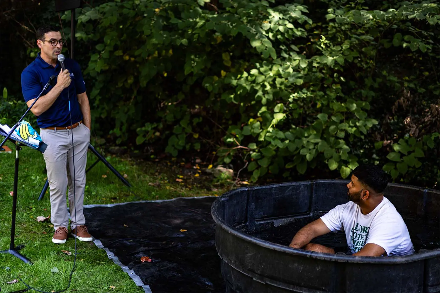 Photo of Chirag's baptism