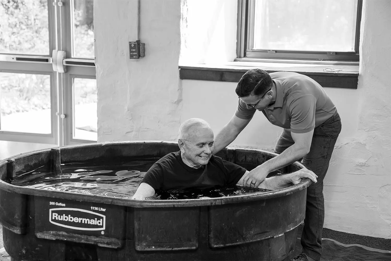 Photo of Chirag's baptism